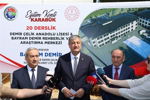 Valimiz Sayın Mustafa Yavuz, Hayırsever İş İnsanları Tarafından Yapımı Devam Eden  Eğitim Yatırımlarını Yerinde İnceledi.